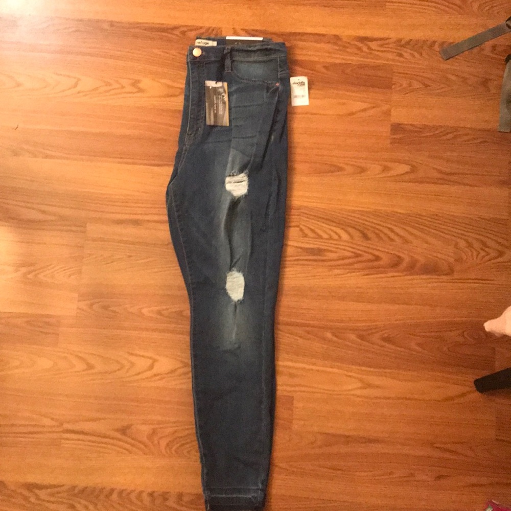 Refuge high waisted distressed jeans